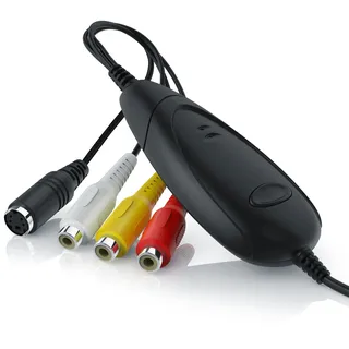 Aplic USB Grabber zur Audio Video Konvertierung - Videokonverter - VHS - Videoadapter zur Nachbearbeitung