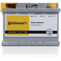 Continental Autobatterie 60Ah 12 V Starterbatterie 580 A Bleisäure Batterie Auto