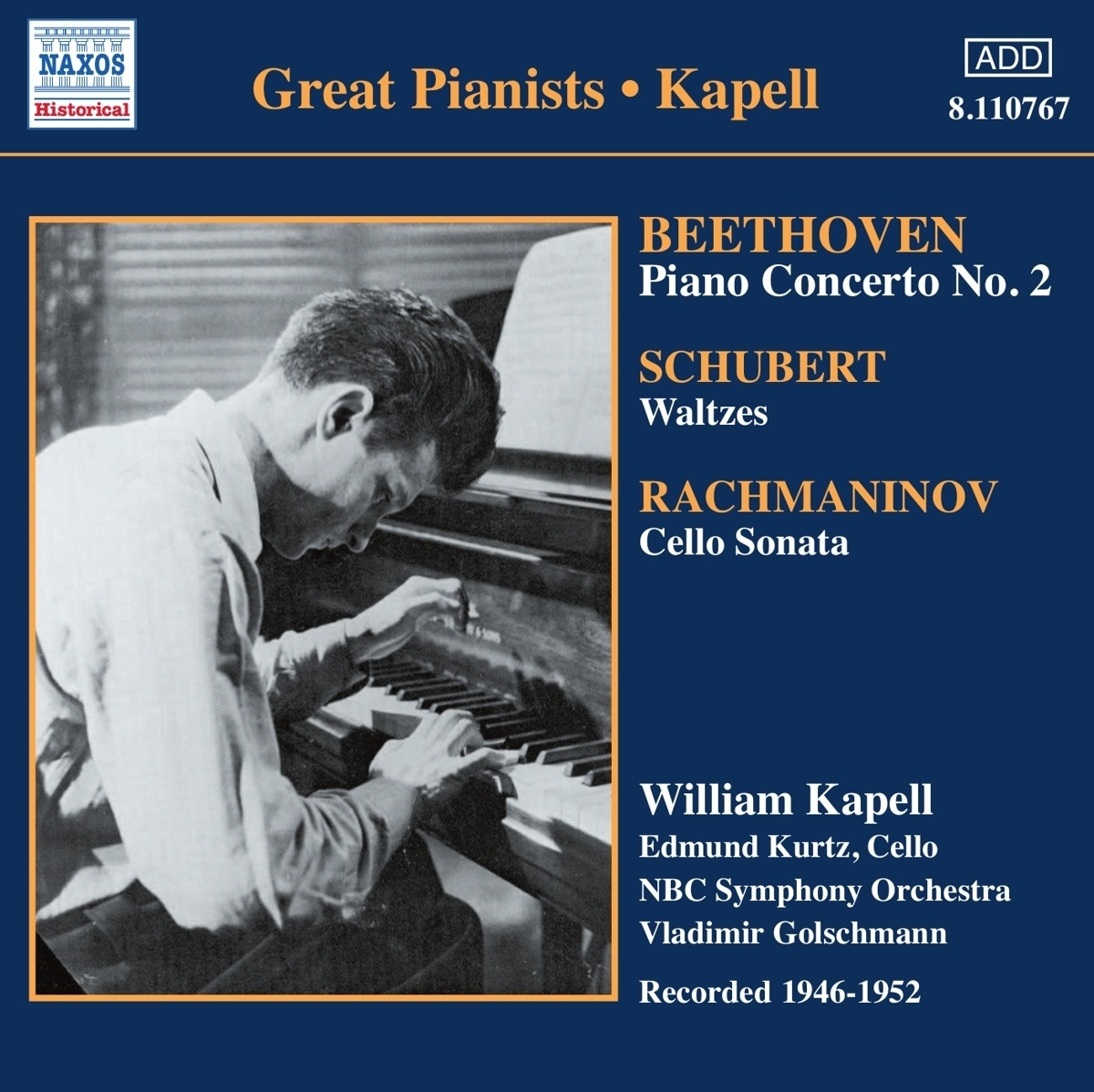 Klavierkonzert 2/+ - Kapell  Golschmann  Nbc So. (CD)