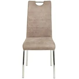 Möbel Kraft Stuhl Karola II Stoff beige