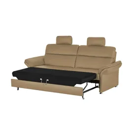 meinSofa Einzelcouch Leder 2-Sitzer Beige