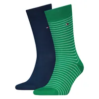 Basicsocken, (2 Paar), mit kleinem Flag-Label seitlich, Gr. 43-46, olympic green-blue, , 78331254-43