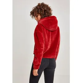 URBAN CLASSICS Teddy Hoody Hoodie Rot S