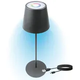 Schwaiger RGB LED Tischleuchte/Anthrazit LED-Lampe