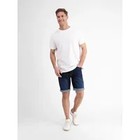 Lerros Herren Denim-Bermuda in Comfort-Stretch - Dark Blue -
