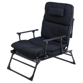 Mojawo 2 in 1 Gartenliege 90 x 0 x 0 cm Schwarz