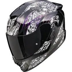 Scorpion Exo-1400 Evo II Air Fantasy Helm, zwart-wit, XL Voorman