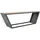 Home Deluxe Gartentisch 240,5 x 76 x 60 cm Grau/Braun