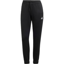 adidas Damen Linear Trainingsanzug, schwarz/weiß, S Kurz
