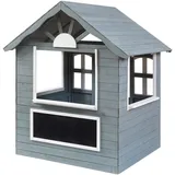 casa.pro Spielhaus Vesa Tannenholz Grau