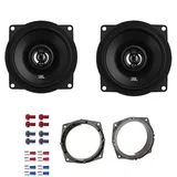EHO JBL Stage1 51F Auto Lautsprecher Boxen 300 Watt 13 cm 2 Wege Koax passend für Mitsubishi Colt (Z30/Z30G/Z3V) 2004-2012 Türen Front