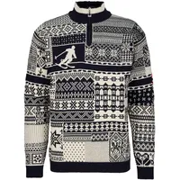Dale of Norway History Sweater - Wollpullover - blau|weiß