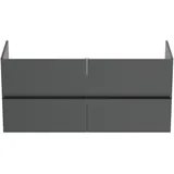 Ideal Standard Möbeldoppelwaschtischunterschrank Eurovit+ 4 Auszüge 1200x440x550mm Hochglanz grau lackiert