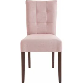 Home Affaire 4-Fußstuhl »Talia«, (Set), 2 St., Webstoff, rosa
