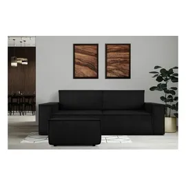 Konsimo Hocker Napi 83 x 45 x 83 cm Schwarz