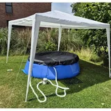 Garten Pavillon 3x3 weiß Zelt Partyzelt Festzelt Eventzelt Poolzelt Sonnenschutz