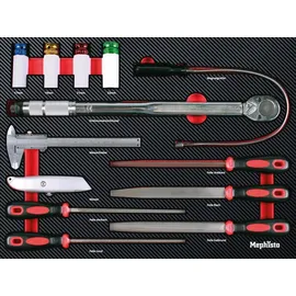 Mephisto XXL Premium Werkzeugwagen mit 9 Schubladen inkl. Ringschlüssel-Set
