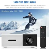 Hd-mini-projektor Für Heimkino, Eleganter Hdmi-led-projektor, Multimedia-player, Eu-stecker, Schwarzweiß