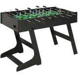 vidaXL Klappbarer Kickertisch 121 x 61 x 80 cm Schwarz