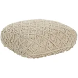 Beliani Pouf Berrechid 50 x 20 x 50 cm Beige