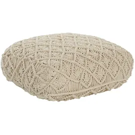 Beliani Pouf Berrechid 50 x 20 x 50 cm Beige