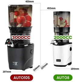 Kuvings Auto8 Slow Juicer - Silberfarben