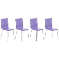 CLP 4er-Set Wartezimmerstuhl PEPE lila