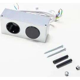 Kalb Material Für Möbel Einbausteckdose ohne Netzteil Grau