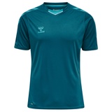 hummel Hmlcore XK Poly Jersey S/S T Shirt, Blue Coral, XXL