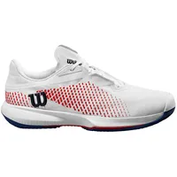 Wilson Kaos Swift 1.5 Clay Tennisschuh für den Sandplatz, Herren, Gr. 43 1/3, Weiß/Blau/Rot (White/Deja Vu Blue/Wilson Red)