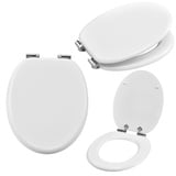 WC-Sitz Toilettensitz SOFT-CLOSE Absenkung Klo Brille Klodeckel Weiss Uni