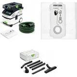 Festool Bundle – 3-teiliges Set mit Absaugmobil CTM MIDI I, Reinigungsset RS-ST D 27/36-Plus, SELFCLEAN & Longlife-Filtersack