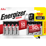 Energizer Max Mignon (AA)-Batterie Alkali-Mangan 1.5V 8St.