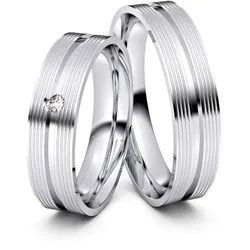 Trauringe Bayreuth 333er Weiflgold - 6880