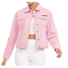 Cipo & Baxx Jeansjacke in Pink | Gr.: XL