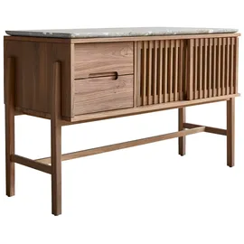 Tikamoon Badezimmerschrank Isaure 125 x 0 x 0 cm Grau