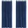 vidaXL Verdunkelungsvorhänge 2 pcs Dunkelblau 140 x 225 cm Samt