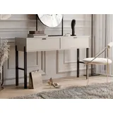beautysofa KONSOLENTISCH Cortina mit 2 Schubladen, Sandbeige