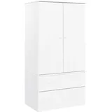 vidaXL Kleiderschrank ALTA 90 x 170 x 55 cm Weiß