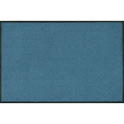 Wash & Dry Fußmatte Steel Blue 50 x 75 cm Polyamid Blau Stahlblau