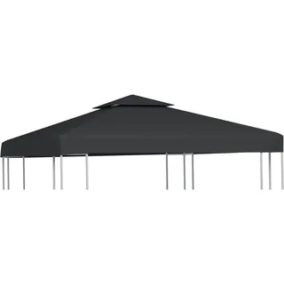 vidaXL Pavillon-Ersatzdach 310 g/m2 3 x 3 m Dunkelgrau