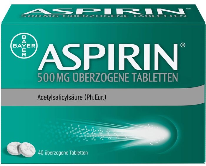 aspirin 500 mg berzogene tabletten