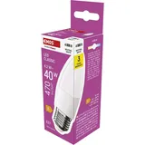EMOS LED Lampe Candle, 4,2W 40W Glühbirne, Kerzenlampe mit E27 Sockel, Helligkeit 470 lm, Neutralweiß 4000 K, 30000 h Lebensdauer, ZQ4E23