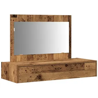 vidaXL Schminktisch Wandmontage Vintage-Holz 100x40x70 cm