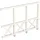 SKANHOLZ Andreaskreuz Seitenwand 305 x 210 cm weiß