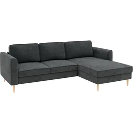 Home Affaire Eckcouch Cord 2-Sitzer Grau