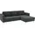 Home Affaire Eckcouch Cord 2-Sitzer Grau