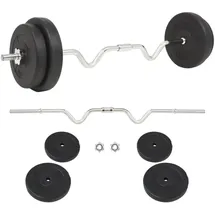 vidaXL Langhantel-Set Langhantel 30 kg