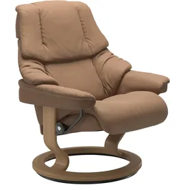 Stressless Relaxsessel "Reno", braun (latte batick), B:79cm H:98cm T:75cm, Leder BATICK: BATICK ist ein leicht korrigiertes, durchgefärbtes und genarbtes Möbelleder, bei dem die meisten Unebenheiten und Spuren in der Regel entfernt wurden.