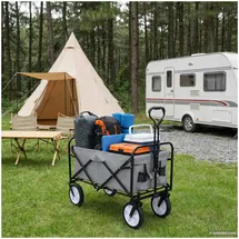 vidaXL Bollerwagen grau